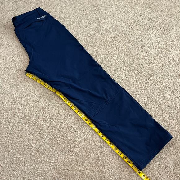 Columbia PFG Womens Aruba Roll-Up Pants Blue Nylon Size 14 - Picture 8 of 8